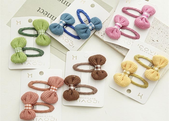 ins DIY girls accessories kids fabric BB clip headpiece clipped handmade fringe clip hair accessories