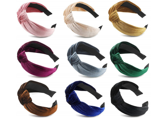GLH014 Solid color flannelette hair hoops cross border women wide edge pressure hair hoops hair accessories