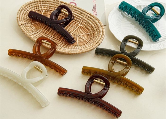 Summer cross Jelly decorations color grab clip women's premium hairpin Horsetail shark clip hair accessories