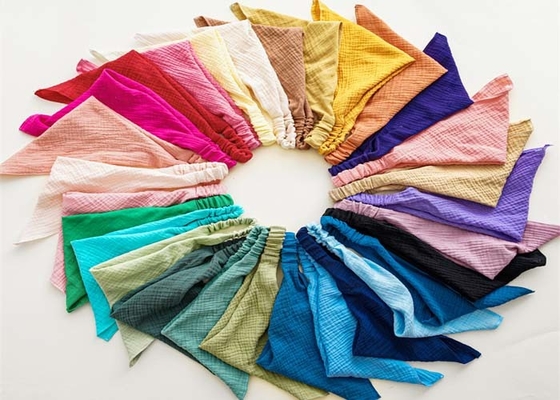 Yellow red hair band elastic headband triangle scarf women's hair bandana cloth headband hair accessories wholesale