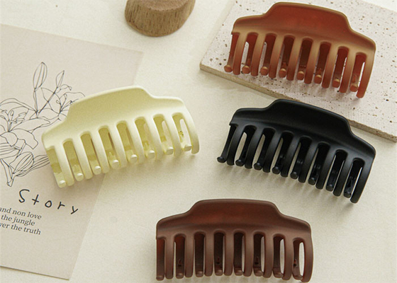 Instagram resin pure color women hair clip accessories Shark Bobby Pin 2022 new feminine matte grips OEM logo