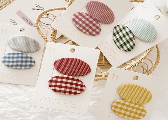 Girls baby hair clip set DIY INS cute BB clip candy color plaid hair clip wholesale accessories