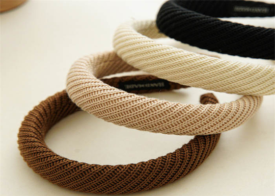 GLH004 Knitted wide fabric headbands women s accessories autumn winter hair clip hoop