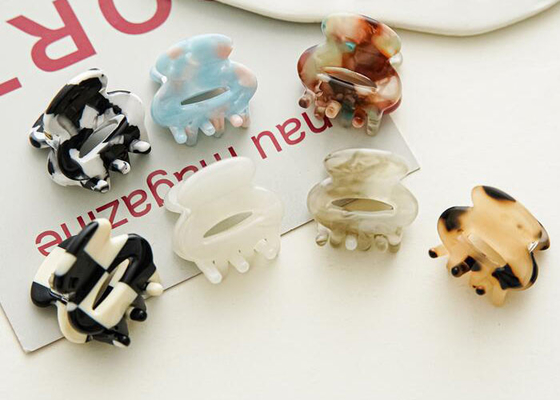 Acetic acid small hairpin side braid grab clip broken hair clip temperament clip hair clip headpiece women