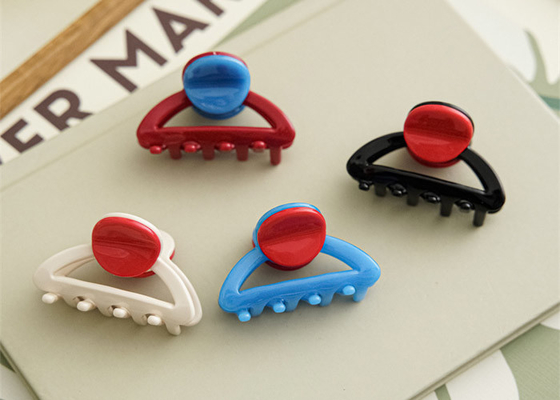 Retro girl chic color grab clip sweet hair grab back of head clip short hair claw hair accessories