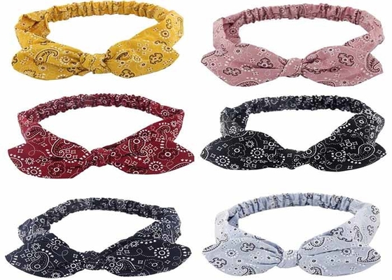 vintage hair bands Bunny Ears Headband accessories Women's elastic knot Headband hoop Autumn/Winter hair accessories