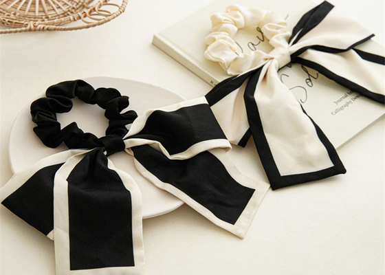 Japan Korea decorative hair accessories bow scrunchie women's hair rope streamer ins large hair band headwear