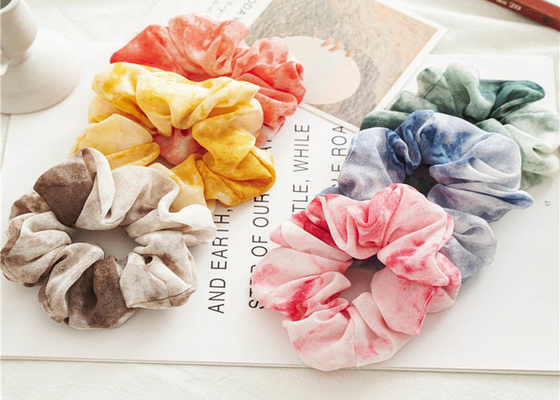Spring/summer chiffon tie-dye hairband Headpiece cross-border decorative hair bands intestine hairband for women