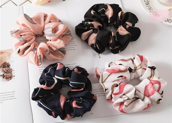 Creative Korean version fabric hairband Flamingos birds animal tied hair seamless elastic ring lady head accessories