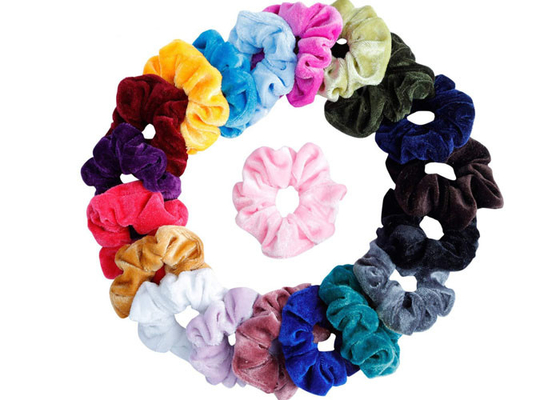 Flannelette hair accessories scrunchies oliver Rose red white Europe United States winter rope elastic hair bands