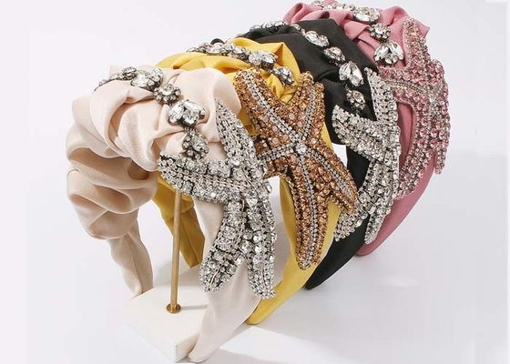 Europe United States fashion popular crystal lady hair accessories inlaid diamond animal starfish headbands
