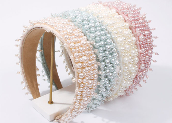 Europe America fashion baroque headbands hair accessories manual temperament imitation pearl headbands