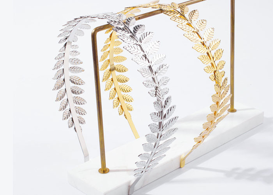 Alloy life leaf gold silver color headbands fashion design popular metal headwear hair accessories Yiwu accessories