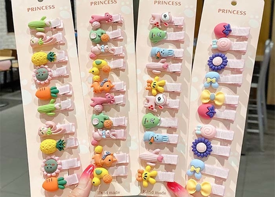 kids girls flower animal hairpin cute duck mouth clip hair baby clip bangs clip Yiwu accessories wholesale