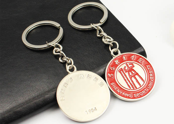 Wholesale metal paint key chain school graduation commemorative activities key chain OEM logo words