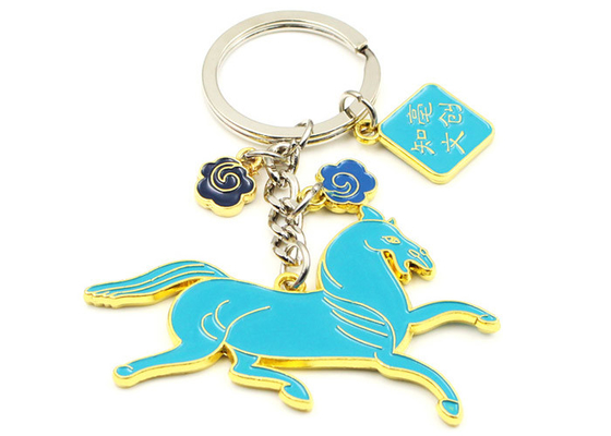 Customized zinc alloy baking paint key chain cartoon metal advertising promotion activities keychain pendant