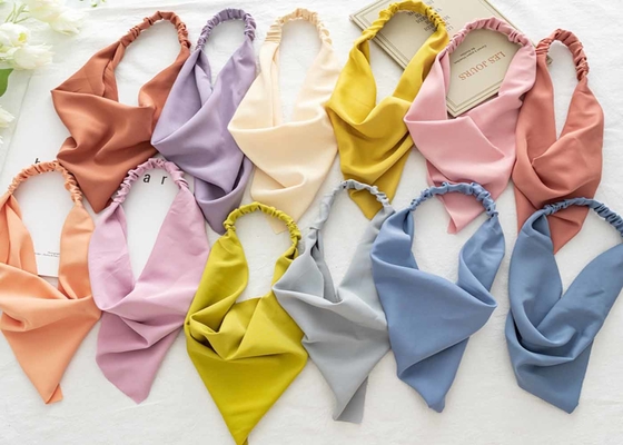Pure color seamless elastic fashion hair bands accessories Macaron headband cross border toggle accessories for women