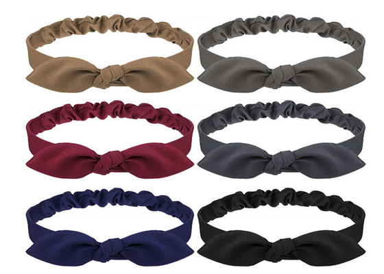 Rabbit ears hair bands with bows all wear elastic band knot cute hair bands headwear thick hair bands