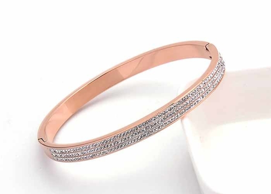 Naan diamond titanium steel gift bracelet popular more than 300 diamond open bracelets spot wholesale